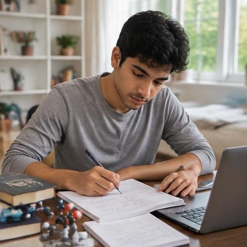 Illustrative Class 12 Tuition learning scene