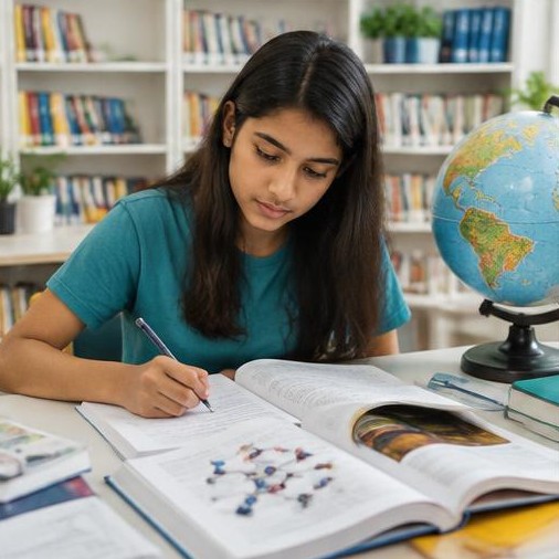 Illustrative Cambridge IGCSE learning scene